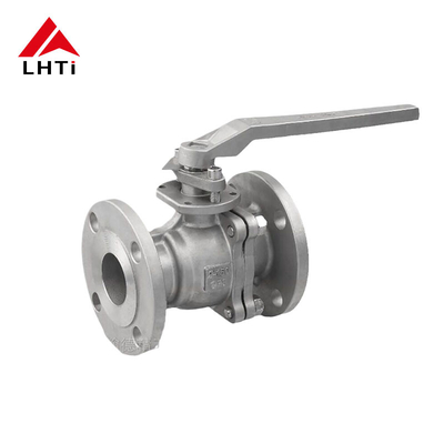 Giá tốt 2 phần Titanium Floating Ball Valve Ti Gr1 Gr2 Gr3 ANSI Class 150 Class 300 Flanged kết nối cuối cho lưu lượng axit acetic trực tuyến