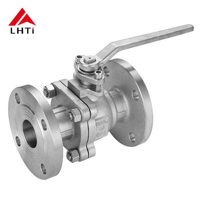 Giá tốt ANSI Class 150 Gr2 Titanium Ball Valve Hai phần Full Port Fire-safe Flanged Design cho kháng phương tiện hóa học trực tuyến