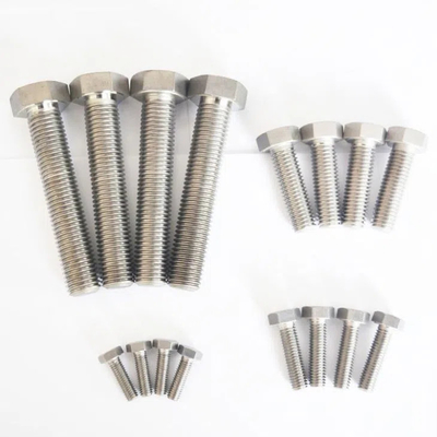 Giá tốt ASME ANSI B18.2.1 Gr2 Gr5 Titanium Bolts And Nuts Hex Head 1/4'-20 TPI 1' trực tuyến