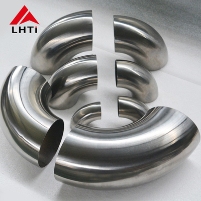 Giá tốt Titanium cong Cổ tay Giá Gr2 TA1 khí thải Titanium cong 45 độ 90 độ 180 độ Titanium Cổ tay trực tuyến