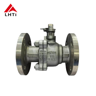 Giá tốt Van bi titan ANSI Class 150 Van bi hai mảnh Gr2 Class 150 Full Port Van bi mặt bích an toàn trực tuyến