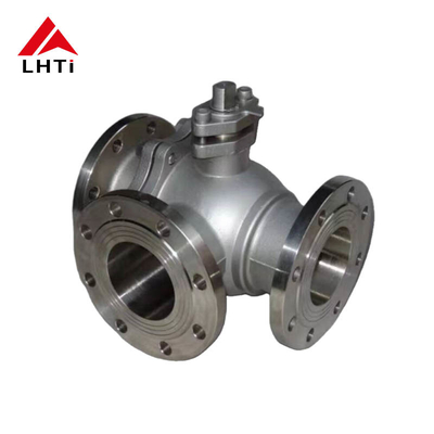 Giá tốt Ống van 3 chiều Titanium cho ngành công nghiệp hóa học và điện Gr1 Gr2 PN16 PN 25 6 Inch Ball Valve trực tuyến