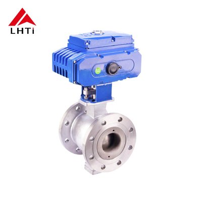 Giá tốt Ti Electric V-Port Ball Valves Titanium Gr5 Gr7 6 Inch Ball Valve lớp 150 DN 15-250 trực tuyến