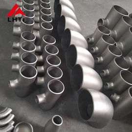 Giá tốt ASTM B363 GR2 Ống titan uốn, Phụ kiện ống giảm tốc Tee Bề mặt ngâm trực tuyến