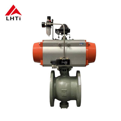 Giá tốt HK60Q-EX-V Chống nổ Titanium Gr1 Gr2 Electric V-Port Ball Valve Motorized Flange Ball Valve trực tuyến