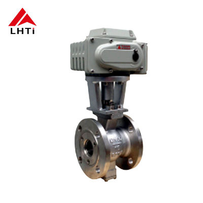 Giá tốt ASME B16.10 V-Port Titanium Ball Valve TA1 TA2 TA10 Gr2 Gr3 Electric V-Type Ball Valve cho xử lý nước trực tuyến