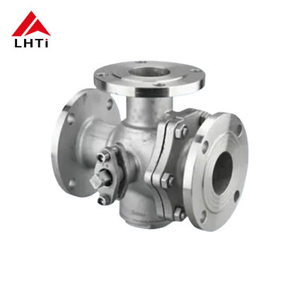 Giá tốt Máy van hình cầu Titanium Ti 3 chiều Gr2 DN 15 Class 150-2500 Flanges Valve hình cầu để xử lý nước trực tuyến