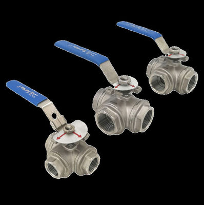 Giá tốt Van bóng ba chiều - Van bóng Ti Gr2 DN 15 lớp 150-2500 với sườn để xử lý nước trực tuyến