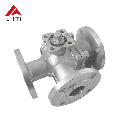 Giá tốt Socket Weld End Connection Gr2 Gr5 Three Way Titanium Ball Valves cho NPS 1/2'-12' Ứng dụng công nghiệp trực tuyến