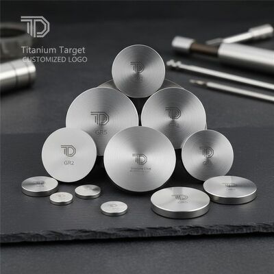 Giá tốt GR1 GR2 GR5 đĩa và mục tiêu titan với độ tinh khiết 99,7% được làm bằng cách đóng dấu cán lạnh trực tuyến