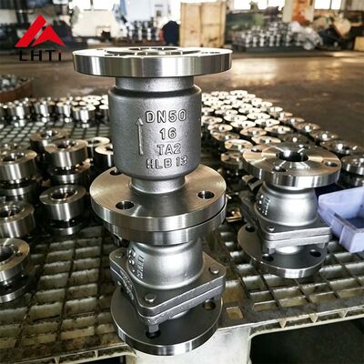 Giá tốt Van kiểm tra hợp kim titan DN50 PN16 chống ăn mòn cho đường ống công nghiệp trực tuyến